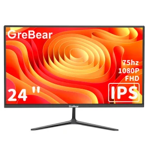 GreBear IPS Computer Monitor 24 Inch, FHD 1080p